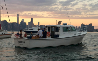 Croisière à New York au soleil couchant