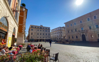 visite guidee rome en francais trastevere terrasse café restaurant