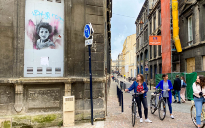 Photo Bordeaux street art à vélo