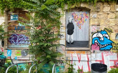 Photo Bordeaux street art à vélo