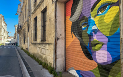Photo Bordeaux street art à vélo