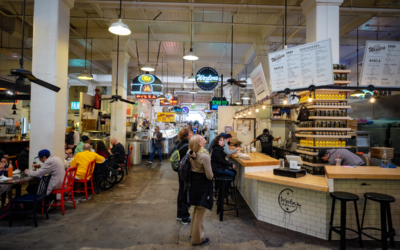 visite guidée los angeles en français dowtown food court