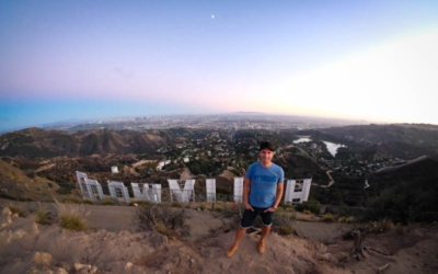 hollywood sign visite guidée en haut