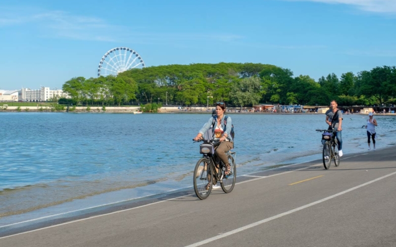 lac michigan vélo visites guidées chicago en français
