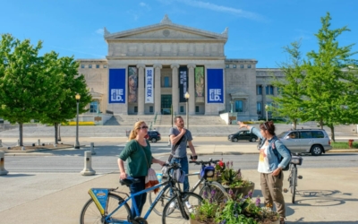 lac michigan vélo visites guidées chicago en français musee histoire natuelle dinosaure