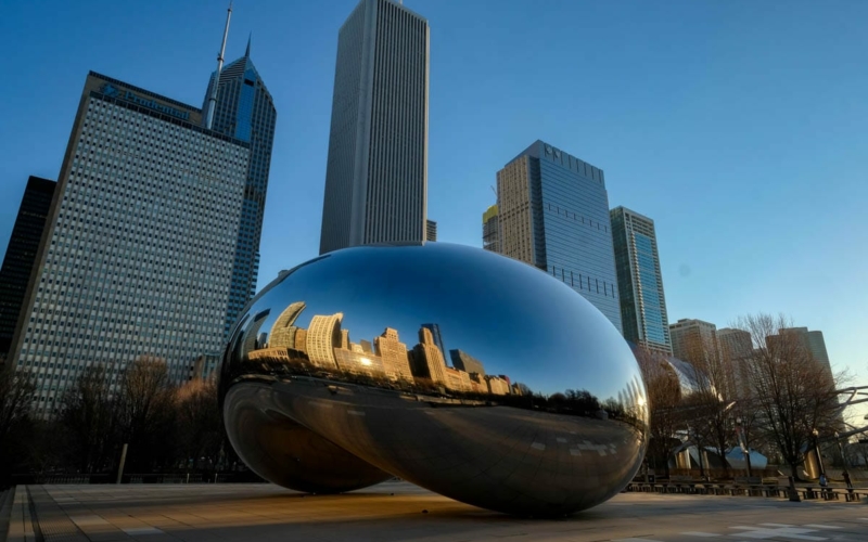 milleniuml park vélo visites guidées chicago en français bean