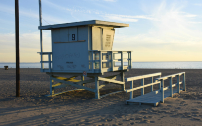 santa monica cabane sauveteur