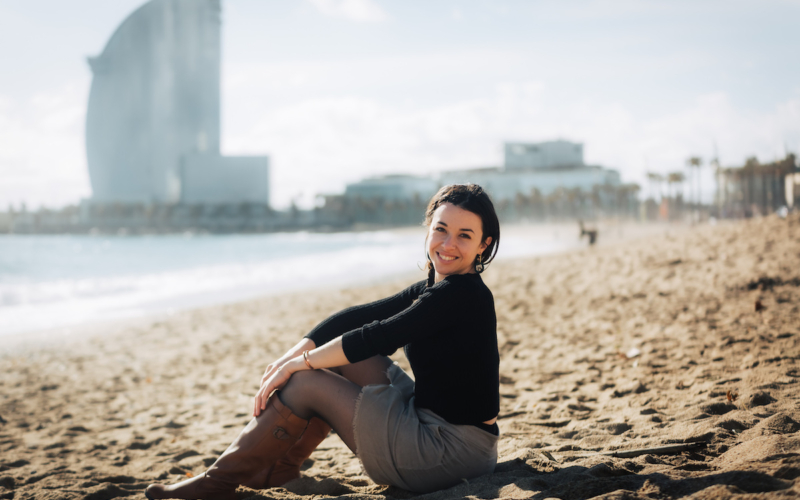 barcelone en français mariée shooting photo