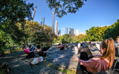 reveil musculaire yoga central park visite guidée en français new york