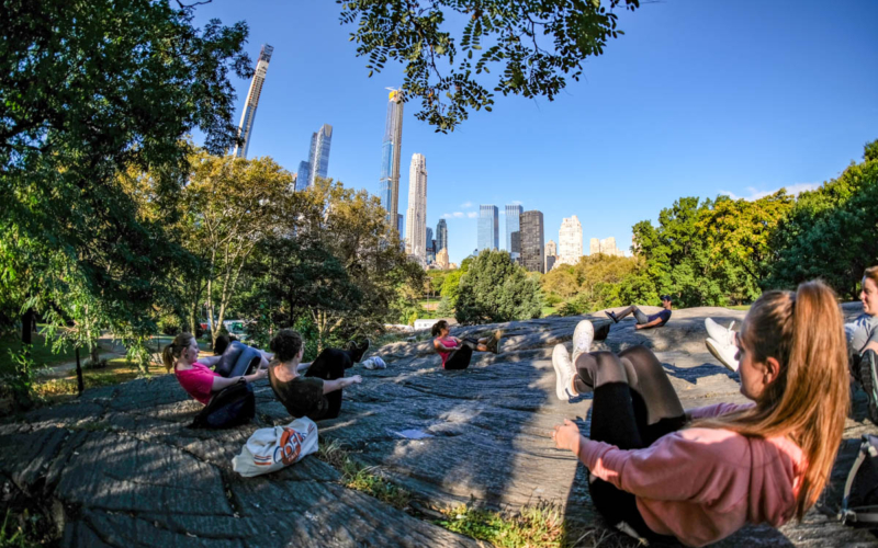 reveil musculaire yoga central park visite guidée en français new york