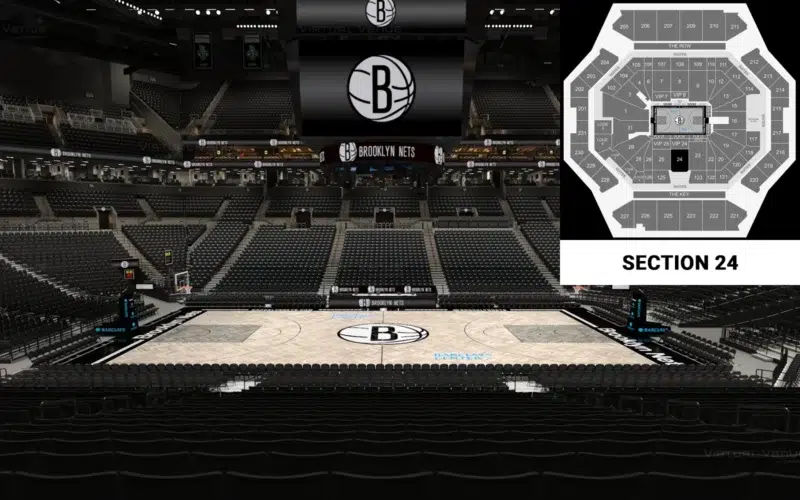 Barclays Center, vue depuis la section 24