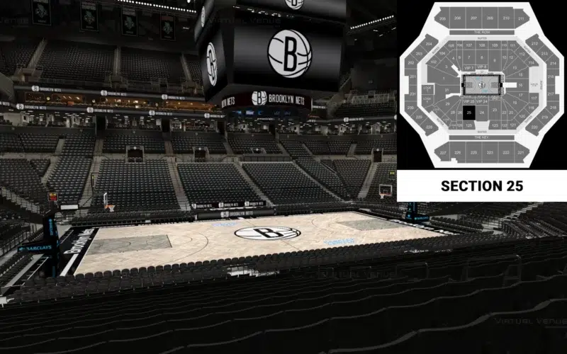 Barclays Center, vue depuis la section 25