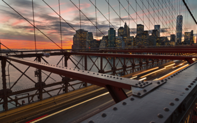 Vue depuis le Brooklyn Bridge