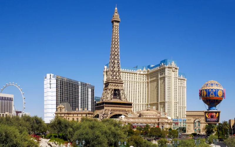 Eiffel tower Viewing Deck Strip Las Vegas