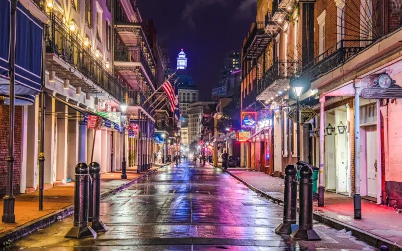 Rue Bourbon Street de La Nouvelle-Orléans