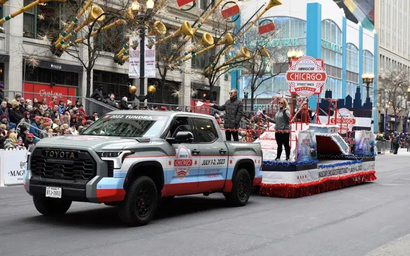 Voiture de Nascar pour le festival de chicago