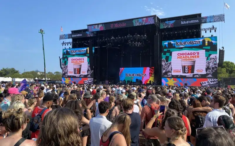 scène du Lollapalooza à Chicago